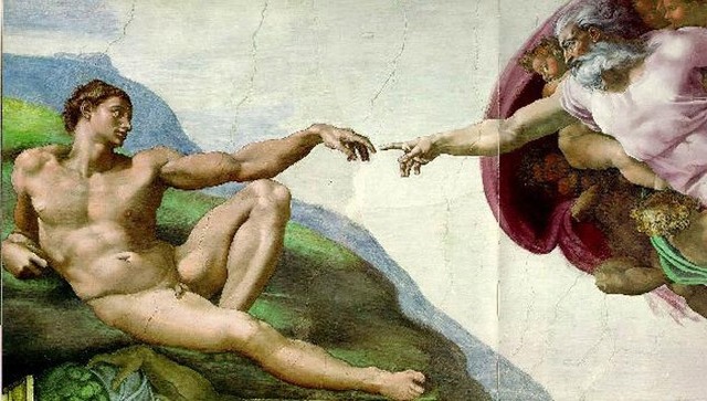 God reaching out to man